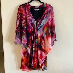 Maggy London Black and Pink Dress